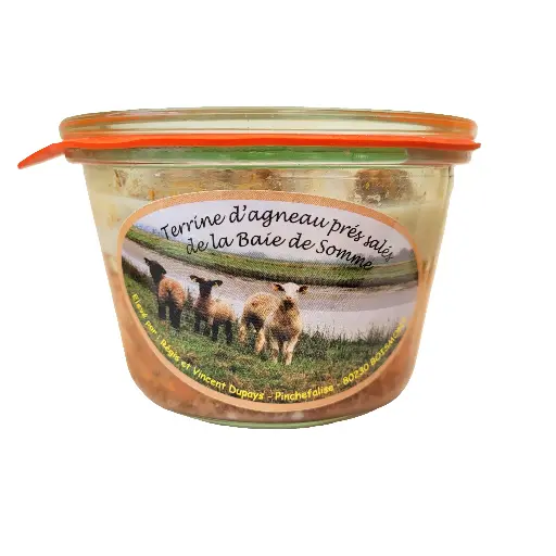Terrine d'agneau prés salés de la baie de Somme